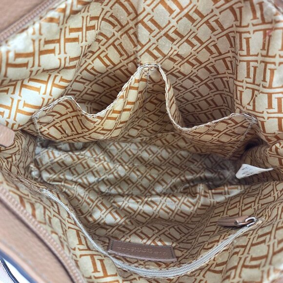 Tignanello Pebbled Leather Xbody Messenger Bag Light Tan - Picture 8 of 15